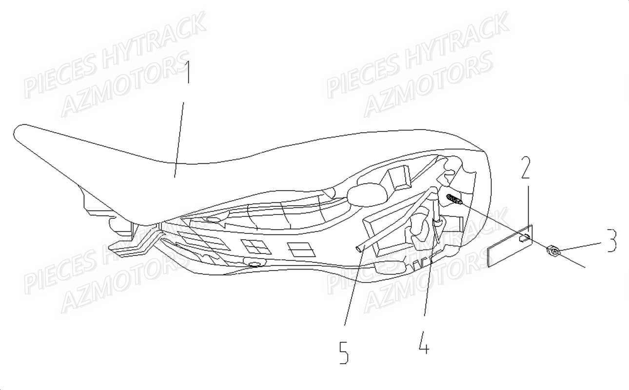 Selle HYTRACK Pieces Quad HY125SX