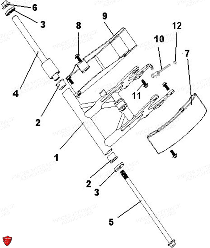 ENSEMBLE BRAS OSCILLANT pour HY150S SX