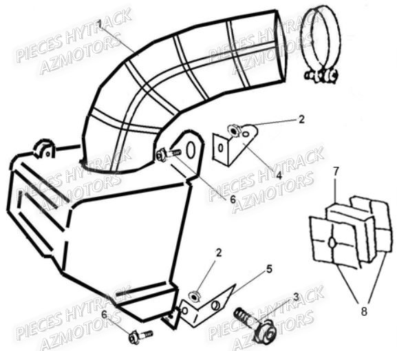 FILTRE A AIR AZMOTORS HY150S SX