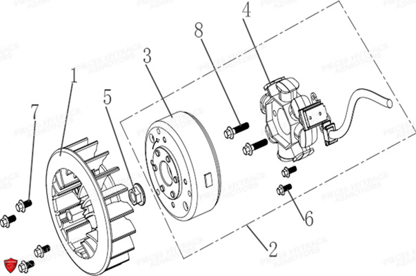 Alternateur HYTRACK Pieces Origine Quad HY170_ST