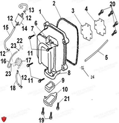 Cache Culbuteurs HYTRACK Pieces Origine Quad HY170_ST