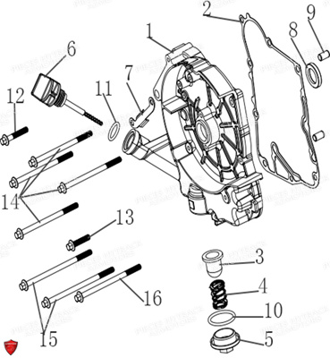 Cache Carter Droit HYTRACK Pieces Origine Quad HY170_ST