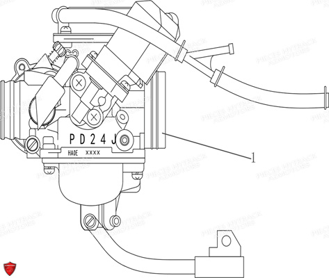 Carburateur HYTRACK Pieces Origine Quad HY170_ST