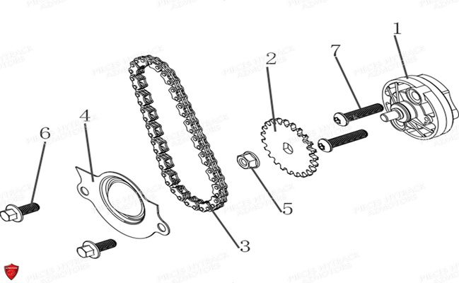 Pompe A Huile HYTRACK Pieces Origine Quad HY170_ST