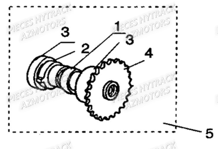 Arbre A Cames HYTRACK Pièces Quad HY210