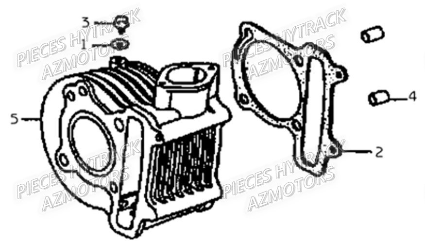 Cylindre HYTRACK Pièces Quad HY210