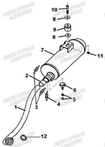 ECHAPPEMENT pour HY210