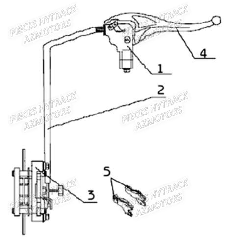 Frein De Parking HYTRACK Pièces Quad HY210