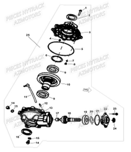 PONT ARRIERE AZMOTORS HY210