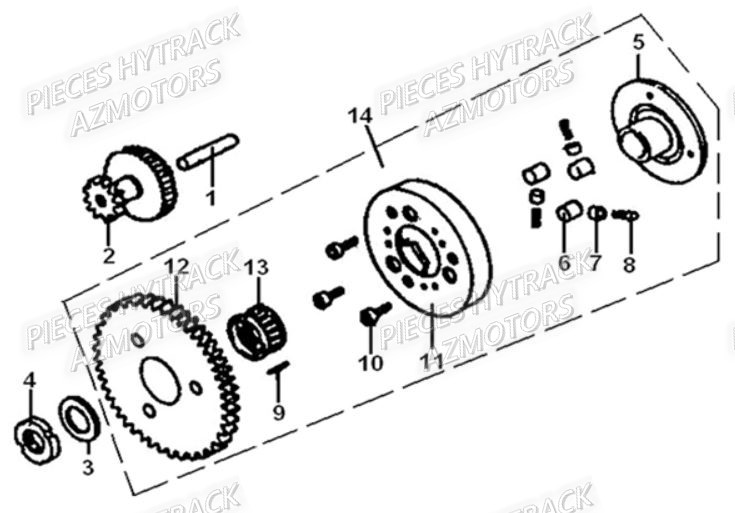 ROUE LIBRE HYTRACK HY210