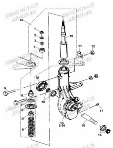 AMORTISSEUR AVANT HYTRACK HY210S