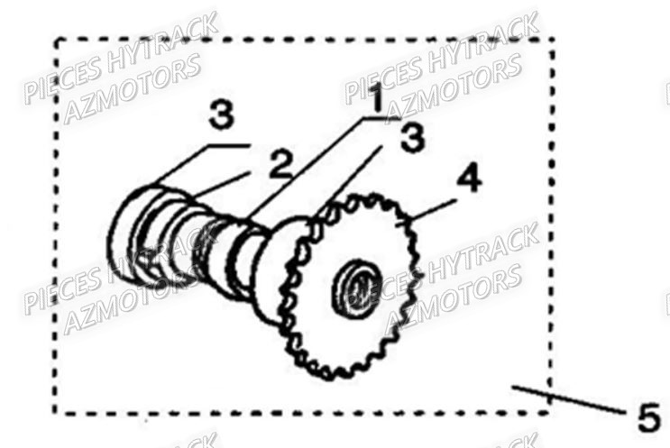 Arbre A Cames HYTRACK Pièces Quad HY210S