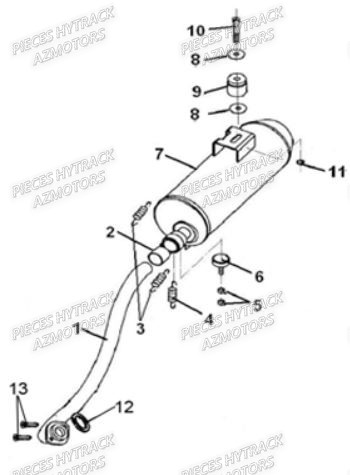 ECHAPPEMENT pour HY210S