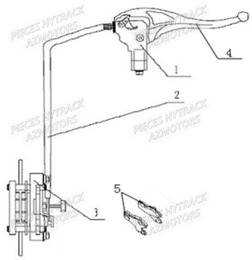 Frein De Parking HYTRACK Pièces Quad HY210S