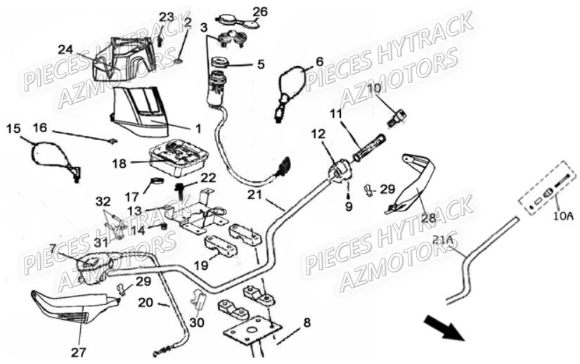 GUIDON pour HY210S