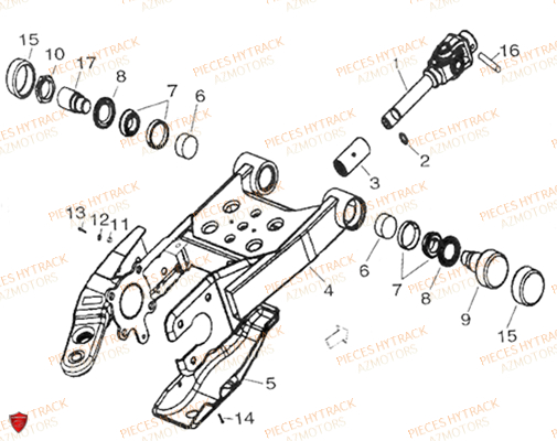 Bras Oscillant AZMOTORS Pièces Quad HY265H