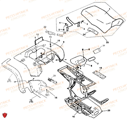 CARROSSERIE ARRIERE AZMOTORS HY265H