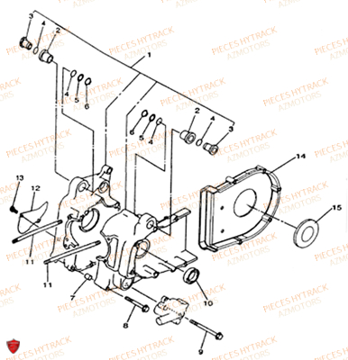 Carter Moteur HYTRACK Pièces Quad HY265H