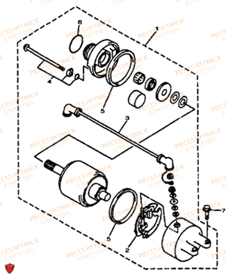 Demarreur AZMOTORS Pièces Quad HY265H