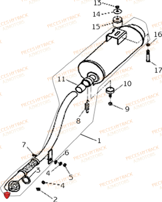 Echappement Euro 1 Du No Serie Ll8atn4w HYTRACK Pièces Quad HY265H