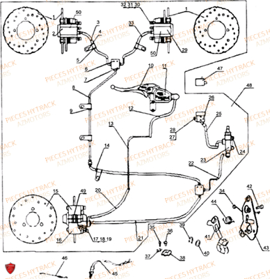 FREIN EURO 1 DU No SERIE LL8ATN4W AZMOTORS HY265H