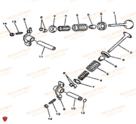 Soupapes HYTRACK Pièces Quad HY265H