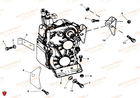 SUPPORT BOITE DE VITESSES AZMOTORS HY265H