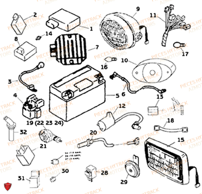 SYSTEME ELECTRIQUE AZMOTORS HY265H