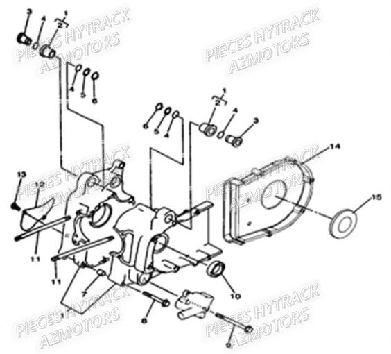 Carter Moteur HYTRACK Pièces Quad HY290 4x2/4x4