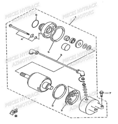 DEMARREUR HYTRACK Pièces Quad HY290-4x2-4x4