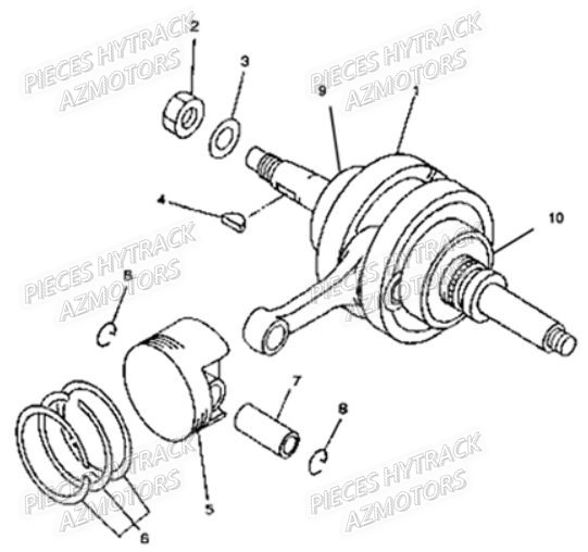 EMBIELLAGE HYTRACK Pièces Quad HY290-4x2-4x4