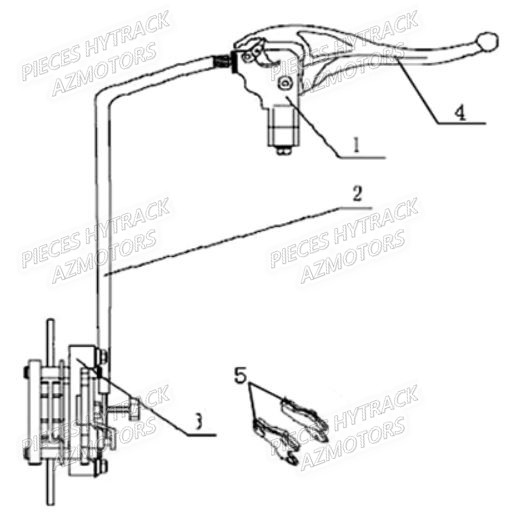 Frein De Parking HYTRACK Pièces Quad HY290 4x2/4x4