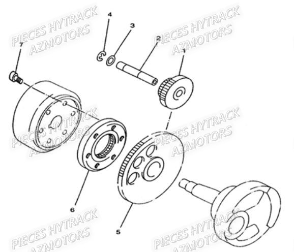 Roue Libre HYTRACK Pièces Quad HY290 4x2/4x4