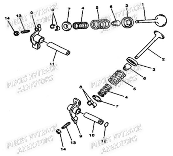 Soupapes HYTRACK Pièces Quad HY290 4x2/4x4