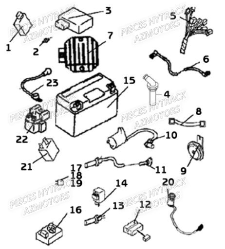 Démarreur Moteur Relais Solénoïde pour 260 300 310 320 Hytrack 265