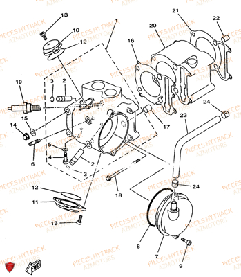 Cylindre HYTRACK Pièces Quad HY300 - 4x2
