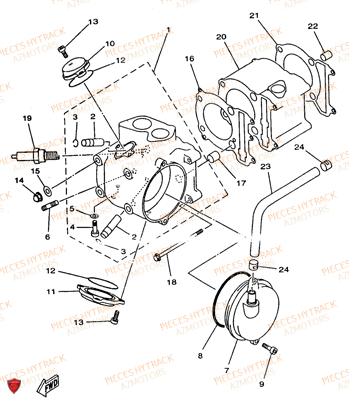 CYLINDRE HYTRACK Pièces Quad HY300-4x2