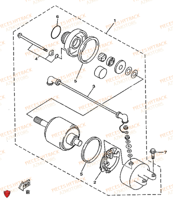 Demarreur HYTRACK Pièces Quad HY300 - 4x2