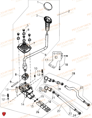 Tringlerie De Vitesses HYTRACK Pièces Quad HY300 - 4x2