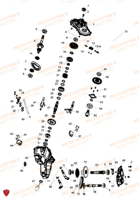 BOITE_DE_VITESSES_SANS_EMBRAYAGE_FLASH_BRAKE HYTRACK Pièces Quad HY300-4x4