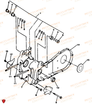 Carter Moteur HYTRACK Pièces Quad HY300-4x4
