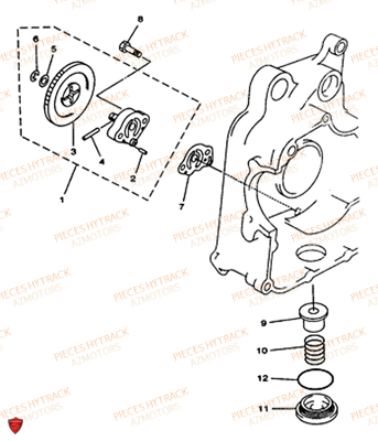 POMPE_A_HUILE HYTRACK Pièces Quad HY300-4x4