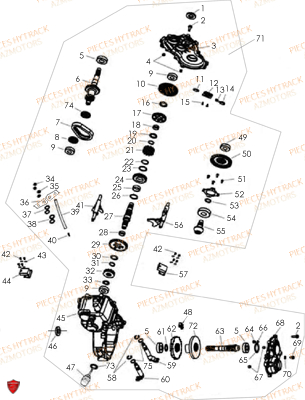 Boite De Vitesses HYTRACK Pièces Quad HY300-DEMON