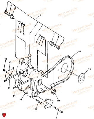 Carter Moteur HYTRACK Pièces Quad HY300-DEMON