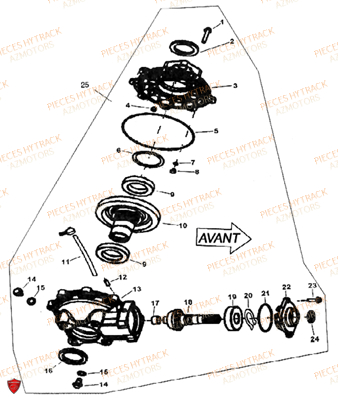 PONT ARRIERE AZMOTORS HY300 DEMON