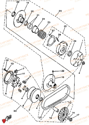 VARIATEUR HYTRACK Pièces Quad HY300-DEMON