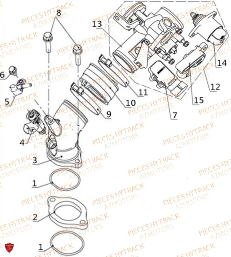 Injection HYTRACK Pièces Quad HY300X - 4x2