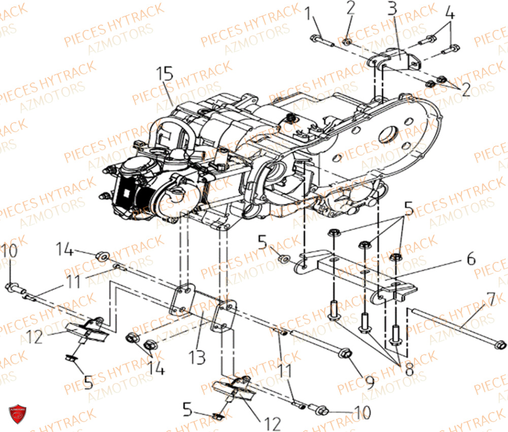 Moteur HYTRACK Pièces Quad HY300X - 4x2