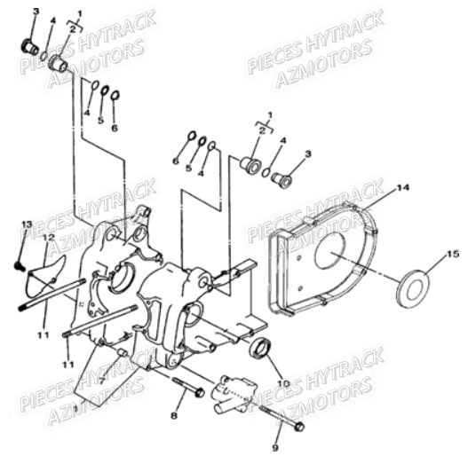 Carter Moteur HYTRACK Pièces Quad HY310