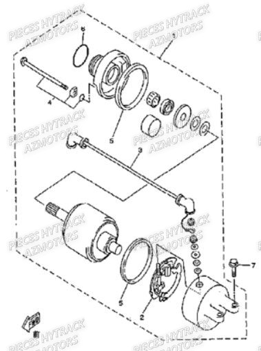 Demarreur AZMOTORS Pièces Quad HY310